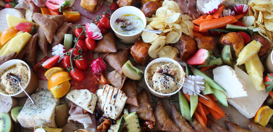 A colourful and delicious grazing table