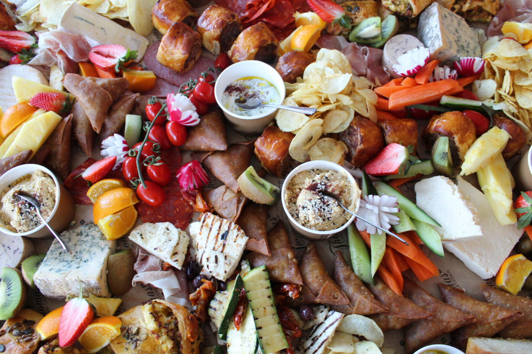 A colourful and delicious grazing table